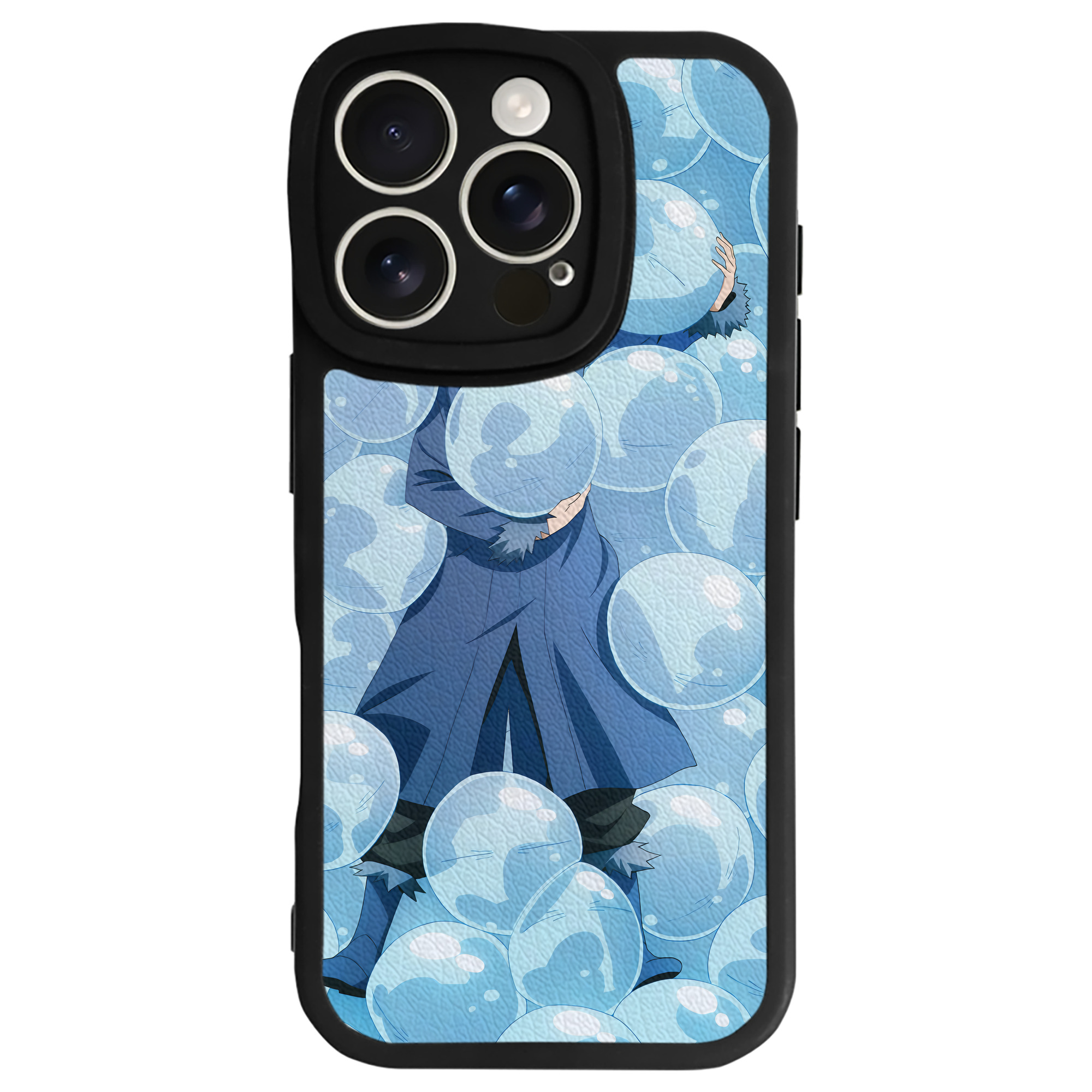 （画像用） 転スラ Regarding Reincarnated to Slime 【iPhone 16シリーズ対応】シリコンスマホケース（レザー調） 材質：シリコン